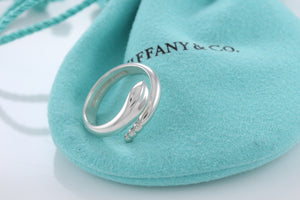 Tiffany & Co. Elsa Peretti Silver Snake Band Ring Size 4.5