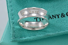 Load image into Gallery viewer, Tiffany &amp; Co. Silver 1837 NEW VERSION Wide Band Ring
