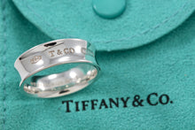 Load image into Gallery viewer, Tiffany &amp; Co. Silver 1837 NEW VERSION Wide Band Ring
