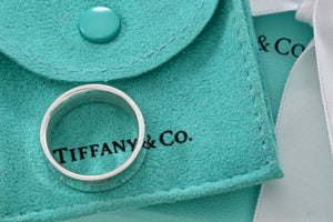 Tiffany & Co. Silver 1837 NEW VERSION Wide Band Ring