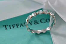 Load image into Gallery viewer, Tiffany &amp; Co. Paloma Picasso Silver Crown of Hearts Narrow Band Ring
