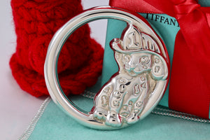 Tiffany & Co. Silver Dalmatian Dog Firehouse Puppy Baby Rattle