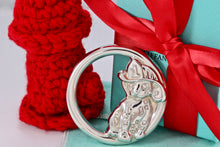 Load image into Gallery viewer, Tiffany &amp; Co. Silver Dalmatian Dog Firehouse Puppy Baby Rattle
