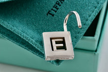 Load image into Gallery viewer, Tiffany &amp; Co. Silver Letter &quot;E&quot; Padlock Pendant
