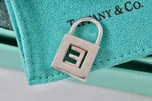 Load image into Gallery viewer, Tiffany &amp; Co. Silver Letter &quot;E&quot; Padlock Pendant
