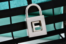 Load image into Gallery viewer, Tiffany &amp; Co. Silver Letter &quot;E&quot; Padlock Pendant
