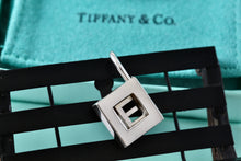 Load image into Gallery viewer, Tiffany &amp; Co. Silver Letter &quot;E&quot; Padlock Pendant
