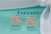 Load image into Gallery viewer, Return To Tiffany &amp; Co. Silver Mini Heart Stud Earrings
