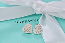 Load image into Gallery viewer, Return To Tiffany &amp; Co. Silver Mini Heart Stud Earrings
