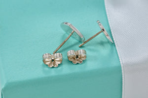 Return To Tiffany & Co. Silver Mini Heart Stud Earrings