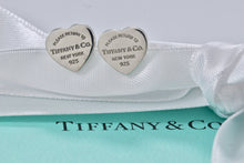 Load image into Gallery viewer, Return To Tiffany &amp; Co. Silver Mini Heart Stud Earrings
