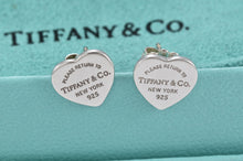 Load image into Gallery viewer, Return To Tiffany &amp; Co. Silver Mini Heart Stud Earrings
