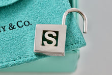 Load image into Gallery viewer, Tiffany &amp; Co. Silver Letter &quot;S&quot; Padlock Pendant
