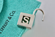 Load image into Gallery viewer, Tiffany &amp; Co. Silver Letter &quot;S&quot; Padlock Pendant
