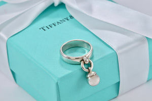 Tiffany & Co. Hardwear Silver Dangle Ball Ring 1995