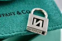 Load image into Gallery viewer, Tiffany &amp; Co. Silver Letter &quot;N&quot; Padlock Pendant
