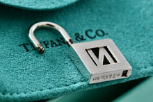 Load image into Gallery viewer, Tiffany &amp; Co. Silver Letter &quot;N&quot; Padlock Pendant
