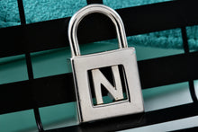 Load image into Gallery viewer, Tiffany &amp; Co. Silver Letter &quot;N&quot; Padlock Pendant
