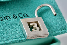 Load image into Gallery viewer, Tiffany &amp; Co. Silver Number &quot;3&quot; Padlock Pendant
