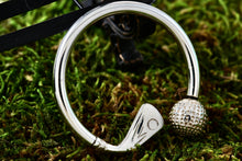 Load image into Gallery viewer, Tiffany &amp; Co. Silver Vintage Golf Club &amp; Ball Key Ring Keychain
