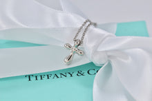 Load image into Gallery viewer, Tiffany &amp; Co. Elsa Peretti Platinum Diamond Bubble Cross Necklace

