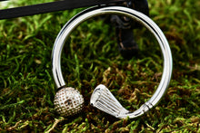 Load image into Gallery viewer, Tiffany &amp; Co. Silver Vintage Golf Club &amp; Ball Key Ring Keychain
