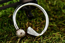 Load image into Gallery viewer, Tiffany &amp; Co. Silver Vintage Golf Club &amp; Ball Key Ring Keychain
