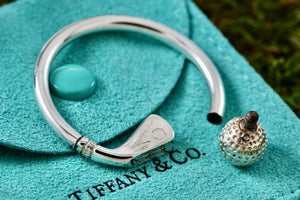 Tiffany & Co. Silver Vintage Golf Club & Ball Key Ring Keychain