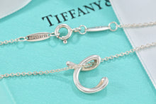 Load image into Gallery viewer, Tiffany &amp; Co. Elsa Peretti Silver Alphabet Letter &quot;C&quot; Pendant Necklace
