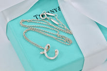 Load image into Gallery viewer, Tiffany &amp; Co. Elsa Peretti Silver Alphabet Letter &quot;C&quot; Pendant Necklace
