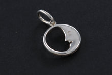 Load image into Gallery viewer, Tiffany &amp; Co. Silver Small Man in The Moon Crescent Small Charm Pendant
