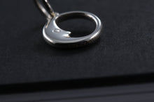 Load image into Gallery viewer, Tiffany &amp; Co. Silver Small Man in The Moon Crescent Small Charm Pendant
