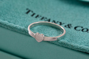 Tiffany & Co. Paloma Picasso Small Plain Heart Stacking Band Ring