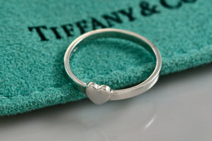 Tiffany & Co. Paloma Picasso Small Plain Heart Stacking Band Ring