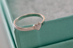 Tiffany & Co. Paloma Picasso Small Plain Heart Stacking Band Ring