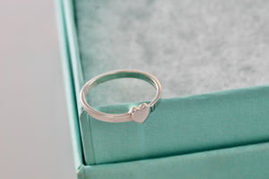 Tiffany & Co. Paloma Picasso Small Plain Heart Stacking Band Ring