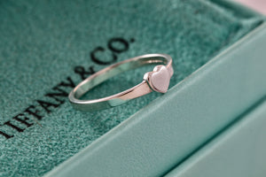 Tiffany & Co. Paloma Picasso Small Plain Heart Stacking Band Ring