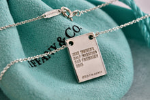 Load image into Gallery viewer, Tiffany &amp; Co. Silver Nikes 2015 Women Marathon 16&quot; Necklace
