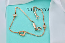 Load image into Gallery viewer, Tiffany &amp; Co. Elsa Peretti 18K Gold Diamonds By The Yard Open Heart Bracelet
