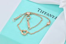 Load image into Gallery viewer, Tiffany &amp; Co. Elsa Peretti 18K Gold Diamonds By The Yard Open Heart Bracelet
