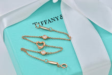 Load image into Gallery viewer, Tiffany &amp; Co. Elsa Peretti 18K Gold Diamonds By The Yard Open Heart Bracelet

