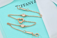 Load image into Gallery viewer, Tiffany &amp; Co. Elsa Peretti 18K Gold Diamonds By The Yard Open Heart Bracelet

