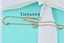 Load image into Gallery viewer, Tiffany &amp; Co. Elsa Peretti 18K Gold Diamonds By The Yard Open Heart Bracelet
