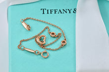 Load image into Gallery viewer, Tiffany &amp; Co. Elsa Peretti 18K Gold Diamonds By The Yard Open Heart Bracelet
