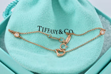 Load image into Gallery viewer, Tiffany &amp; Co. Elsa Peretti 18K Gold Diamonds By The Yard Open Heart Bracelet
