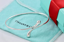 Load image into Gallery viewer, Tiffany &amp; Co. Elsa Peretti Silver Teardrop Bangle Cuff Bracelet
