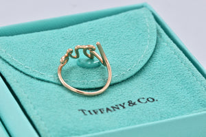 Tiffany & Co. Paloma Picasso Rose Gold Graffiti LOVE Script Ring
