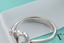 Load image into Gallery viewer, Tiffany &amp; Co. Elsa Peretti Platinum Diamond Mini Open Heart Ring
