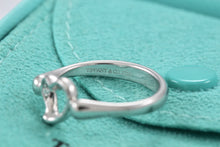 Load image into Gallery viewer, Tiffany &amp; Co. Elsa Peretti Platinum Diamond Mini Open Heart Ring
