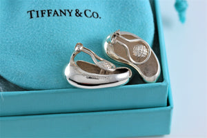 Tiffany & Co. Elsa Peretti Sterling Silver LARGE Lima Bean Clip On Earrings